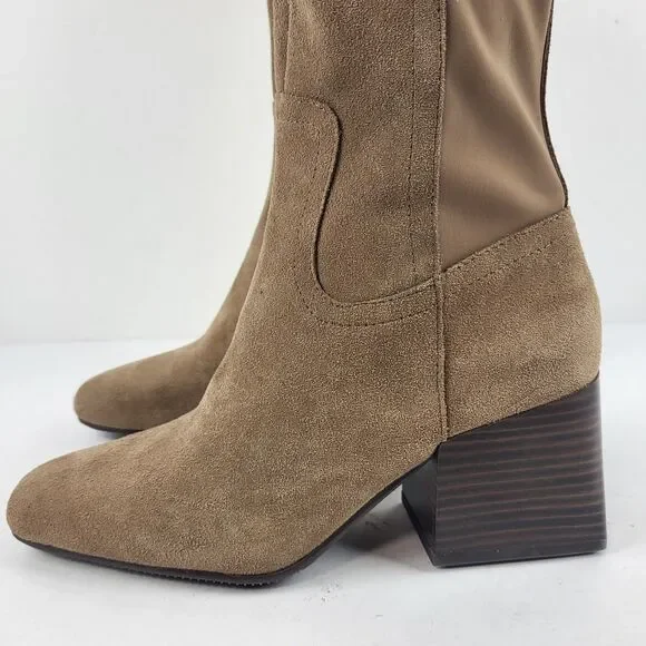 BLONDO TENOR Waterproof Knee High Boot Tan stretch Size 7M - Picture 7 of 16